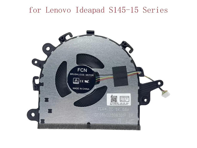 CPU cooling fan for S145-15, S145-15API, S145-15IKB, S145-15IIL, 340C-15IWL series laptops.
