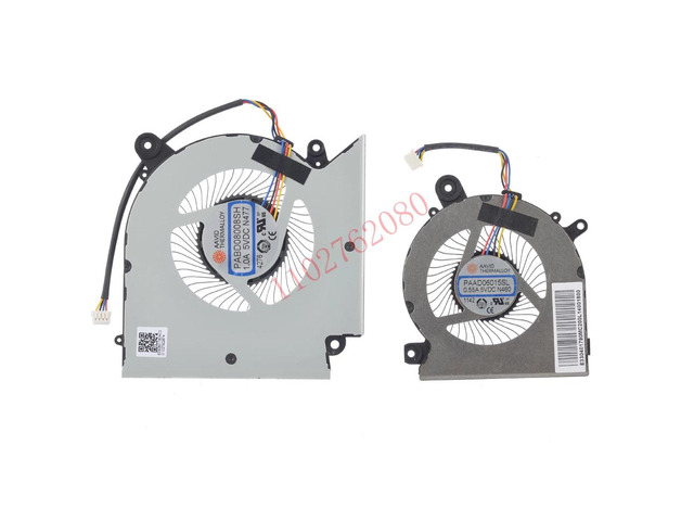 Cooling fan for Katana15 B13VFK M16 Sword15 MS-1585 laptops, part numbers: PABD08008SH N477 PAAD06015SL N460