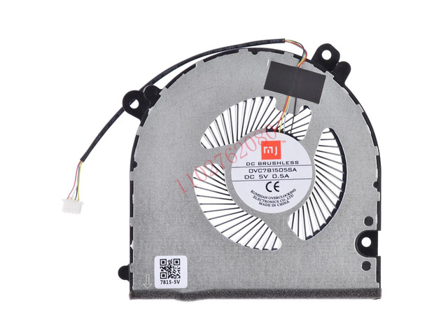 CPU cooling fan for laptops NH55AC and NH55AF models, model DVC781505SA, DC5V 0.5A.