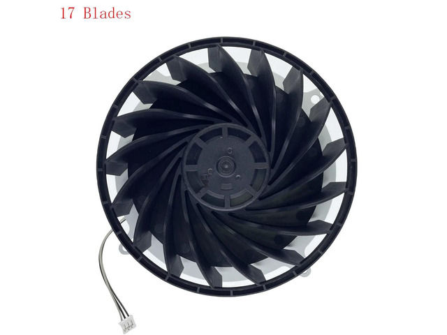 Internal CPU cooling fan (17 blades) for PlayStation 5/PS5 laptops, model number 12047GA-12M-WB-01 G12L12MS1AH-56J14