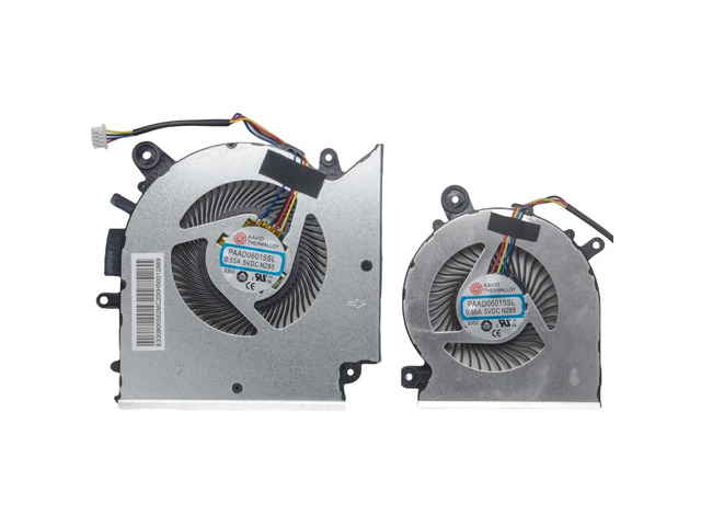 CPU+GPU cooling fans for GF76 Pulse GL76 MS-17L1, GF66 11UC Pulse GL66 11UEK MS-1581 series laptops.
