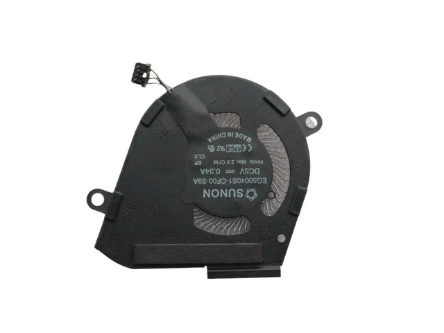 Laptop CPU Cooling Fan EG50040S1-CF00-S9A for 7300 Series CPU, DC5V 0.34A, Minimum Airflow: 2.6 CFM, DC28000NDSL YRJF1