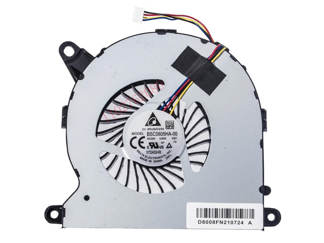 CPU cooling fan for NUC8, NUC8i7BEH, NUC8i5BEK, NUC8i5BEH, and NUC8i3BEH series mini PCs, 5V 0.6A.
