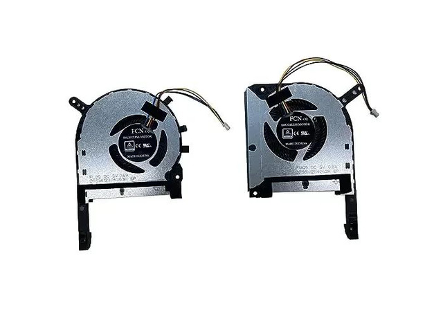 Cooling fans suitable for FX505, FX505DT, FX505DD, FX95, FX705DU, FX705DD, FX705DT, FX95G, FX86, ZX86, and FX86FE series CPUs and GPUs.