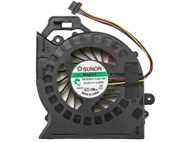4-pin laptop cooling fan (model: 653627-001, DC5V) for DV6-6000, DV6-6050, DV7-6B, and DV7-6000 series.