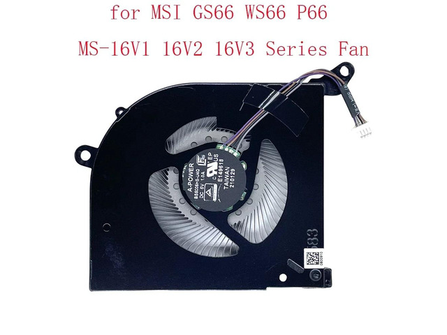 CPU cooling fan for laptops in the GS66 Stealth 10sd 10sgs 10sf 10se ms-16v1 ms-16v2 WS66 P66 series.