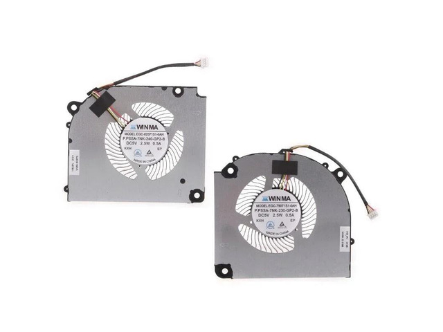 CPU+GPU cooling fans for Z7, Z8, G8-DA5NP, DA7NP, DA7NT, and DA5NS series laptops, 4-pin, DC5V 0.5A.