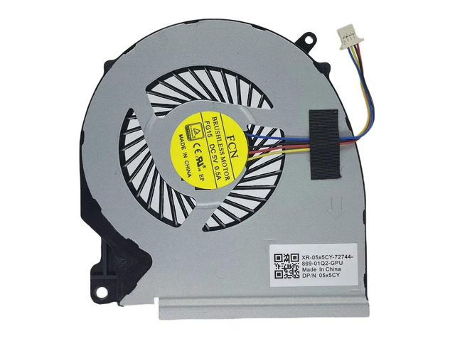 GPU cooling fans suitable for 15-7000, 15-7557, 15-7559, 7557, and 7559 series GPUs, model numbers DP/N 04X5CY, CN-04X5CY, and 05x5CY.