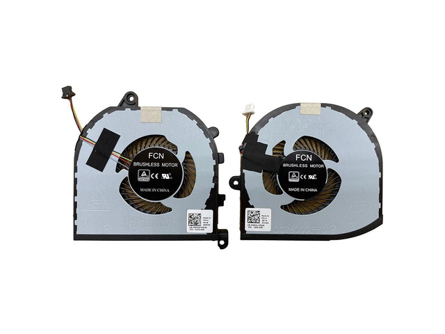 CPU+GPU cooling fans for XPS15 9570 7590, Precision 5540 5530, M5530, and M5540 series laptops.