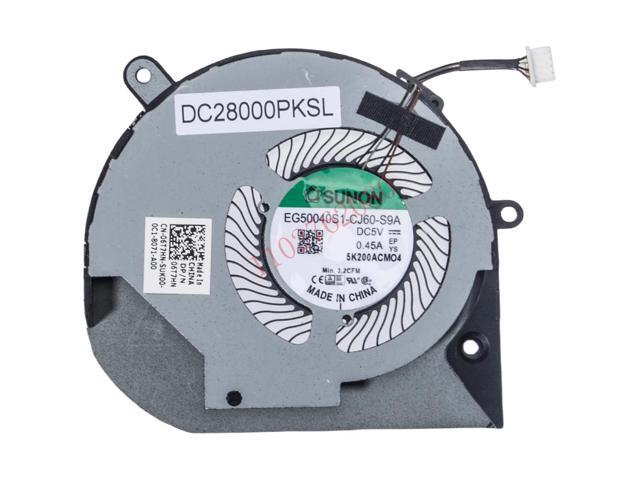 CPU cooling fan for Precision 3540, 3550, M3540, Laitude 5510 series laptops (model: 06T7HN 0G8RWX).