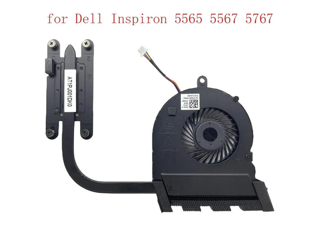 CPU cooling fan (with heatsink) for 5565, 5567, and 5767 CPUs, model: 0T6X66 CN-0T6X66 T6X66