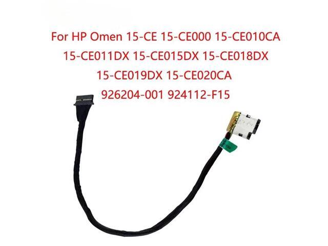 DC power input jack (with cable connector) for 15-CE, 15-CE000, 15-CE010CA, 15-CE011DX, 15-CE015DX, and 15-CE018DX.