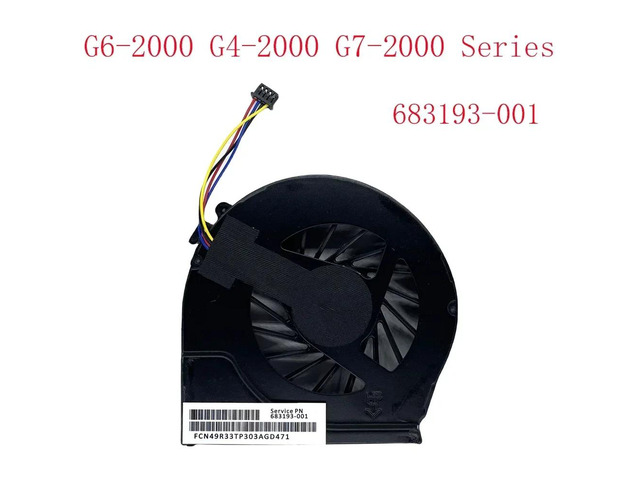 CPU cooling fan for G6-2000, G4-2000, and G7-2000 series laptops, part number 683193-001 055417R1S