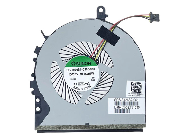 TPN-C122 CPU Cooling Fan for 15-AE, 15-AE018TX, AE021TX, AE019TX, 15-AH, 15Z-AH, M6-P, and 15-AE120TX M6-AE