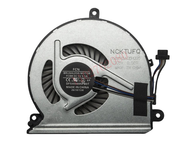CPU cooling fan for laptops 15-AU030WM, 15-AU, and 15-AU020WM models, part number: TPN-Q172 859633-001 856359-001