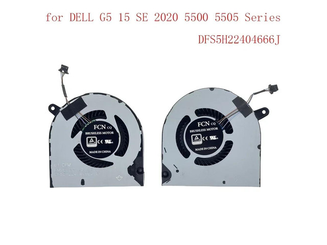 CPU+GPU cooling fans suitable for G5 15 SE 2020 5500 5505 I5505-A685GRY series CPU+GPU cooling fans