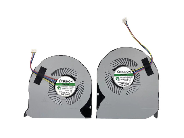 Replacement CPU+GPU cooling fans for 7510, M7510, 7520, and M7520 series laptops