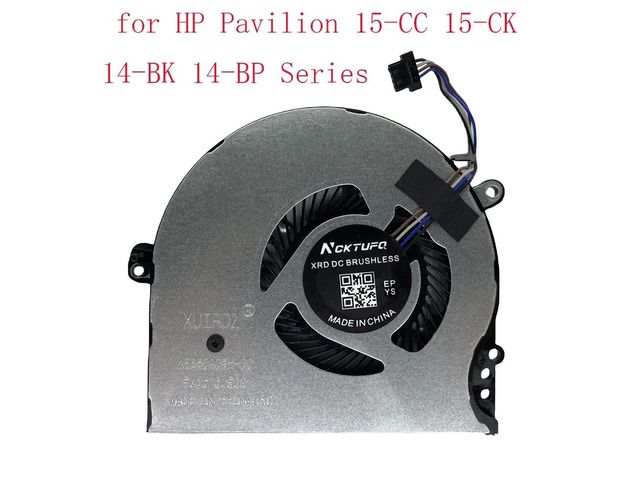 CPU cooling fans for 15-CC, 15-CK, 14-BK, 14-BP, 15-CC700, 15-CC708tx, 15-CC715TX, and 15-CC710TX series laptops.