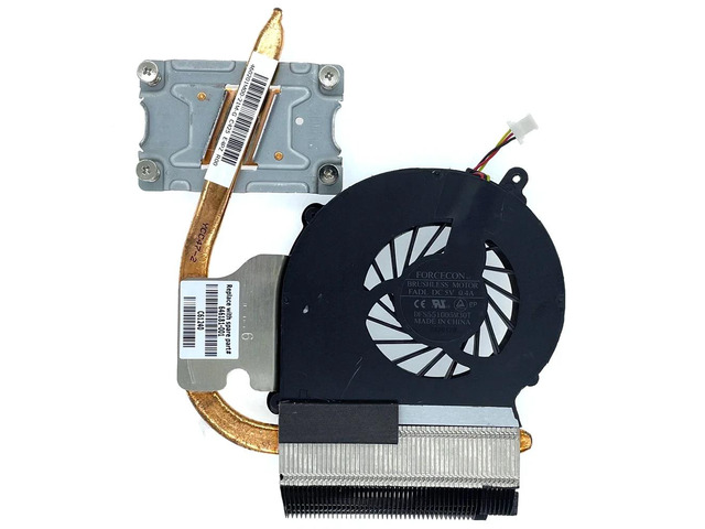 Cooling fan (with heatsink) for Compaq Presario CQ43 and CQ57 series CPUs (models 2000, 430, and 630) 646183-001 646181-001