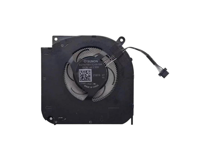 Laptop CPU + GPU cooling fan, compatible with THER7GK5M6-1411 GK5MP6O EG75070S1-1C100-S9A DC5V 2.50W 4-pin.