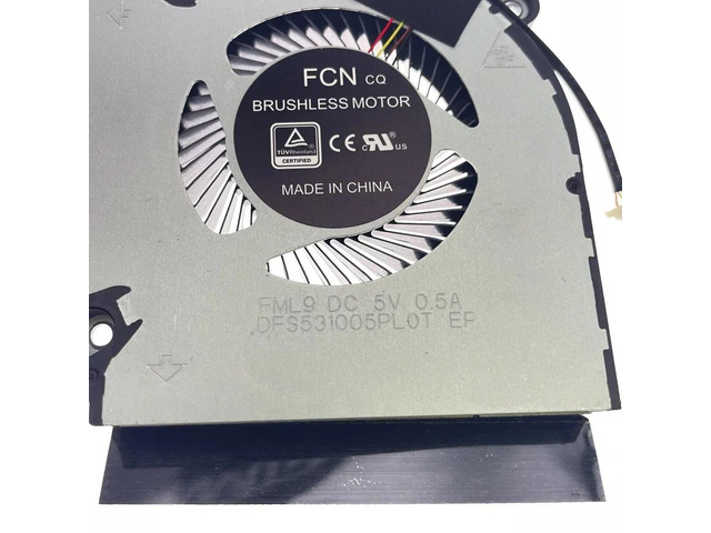GPU cooling fan DFS5K223052836 for 5 PH317-53 PH315-52 AN515-55 AN517-52 series laptops.
