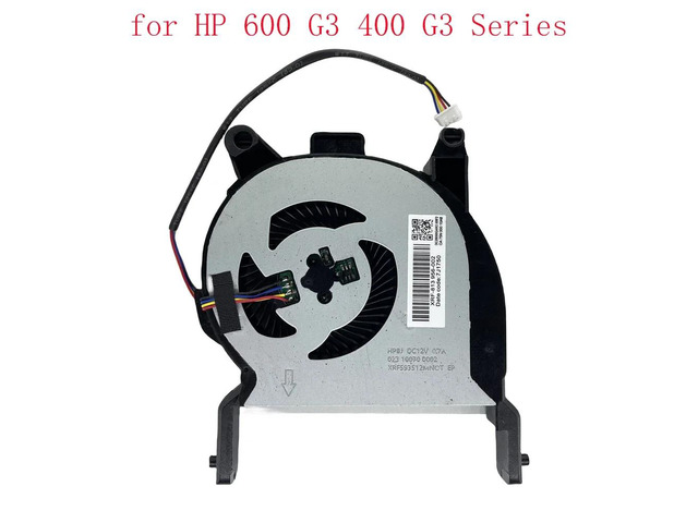 CPU cooling fan for ProDesk Mini 600 G3 and 400 G3 series, model 914266-001 BUC0712HB-00, DC12V fan.