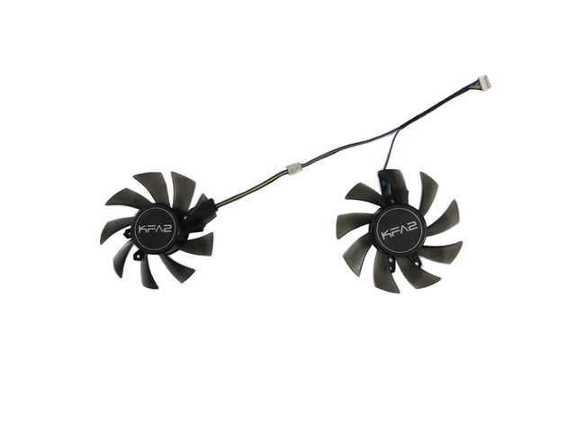 2 pieces/set, T128015DU, GPU VGA cooler, graphics card fan, suitable for GTX 1060, GTX 1660, and Super Gallardo, can replace FY08015M12LPA GA82S2H