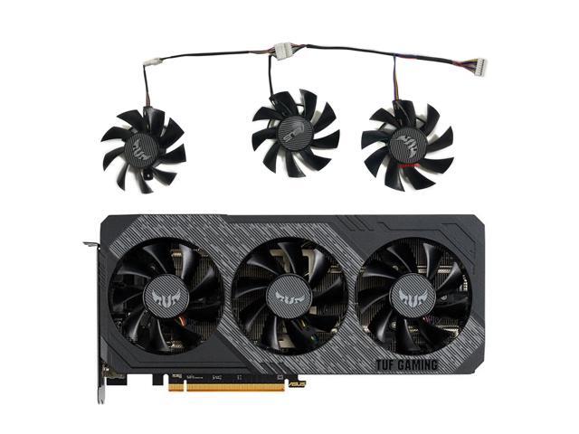 3-piece set: PLA08015S12HH, T128015SU, graphics card fan, GPU cooler, suitable for RX 5700 XT 8G OC and RX GTX 1660 X3.