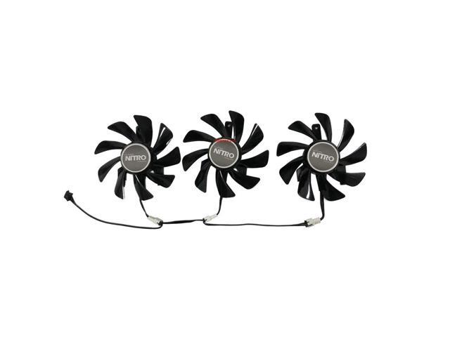 Graphics card cooler/GPU fan for Sapphire R9 FURY R9-fury 4G Tri-X and Sapphire RX 6800 6800XT 16GB PULSE graphics cards, 3 pieces/set T129215BU