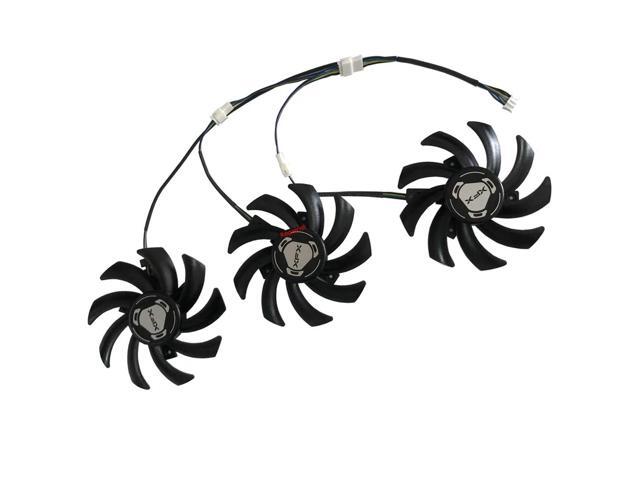 3-piece graphics card fan set, VGA GPU cooler, FDC10H12S9-C, for Sapphire R9 290 Tri-X OC graphics card cooling.