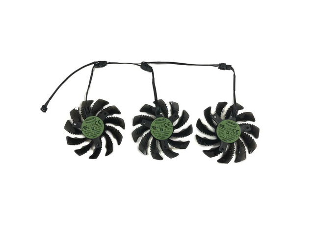 The T128010SU is a GPU cooler fan suitable for RX 5600XT, 5700, 6700XT, and RTX 2060 SUPER OC 8G.