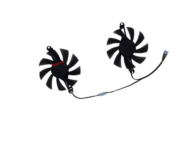 Graphics card fan/GPU cooler for RX 580 8G D5 256BIT and RX 6600M 8GB, 2 units/set, model XY-D09015B, can replace HP9015B.
