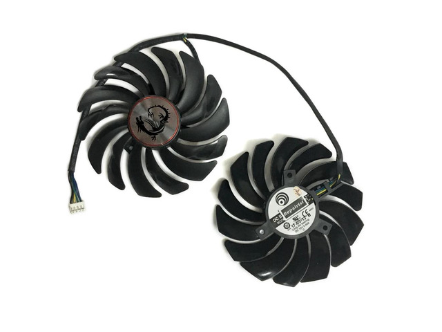 2 units/set, GPU cooler, PLD10010S12HH, suitable for GTX 1080Ti 1070 Ti RX 580 480 570 GAMING, RX 580 cooler, graphics card fan.
