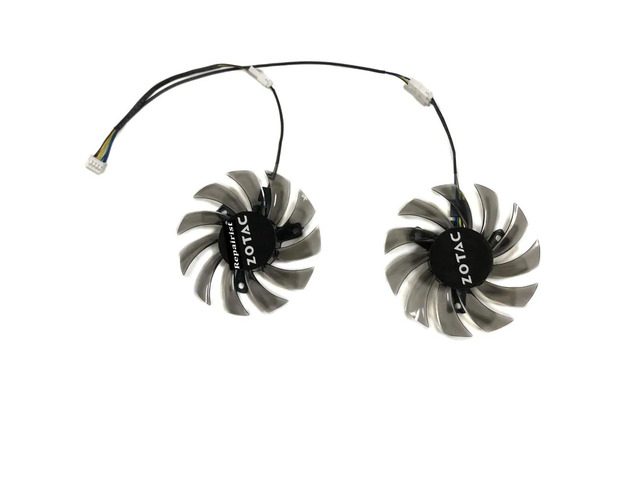 GPU cooling fans, graphics card coolers, 2 units/set, 75mm GA81S2U, suitable for Powercolor RX 560D R7-260X HD7750 HD7770 R7-350 R7 260x 350 servers.