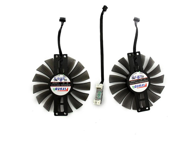 2 FD9015U12S 90mm fans for GTX 1060 Super JetStream GPU cooler, Gainward GTX1060 Phoenix GS graphics card fans.