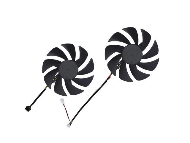 GPU cooler fans compatible with RTX 3080, RTX 3090, RTX 3060, 3070, and 3060 Ti graphics cards, 2 units/set, PLA09215B12H