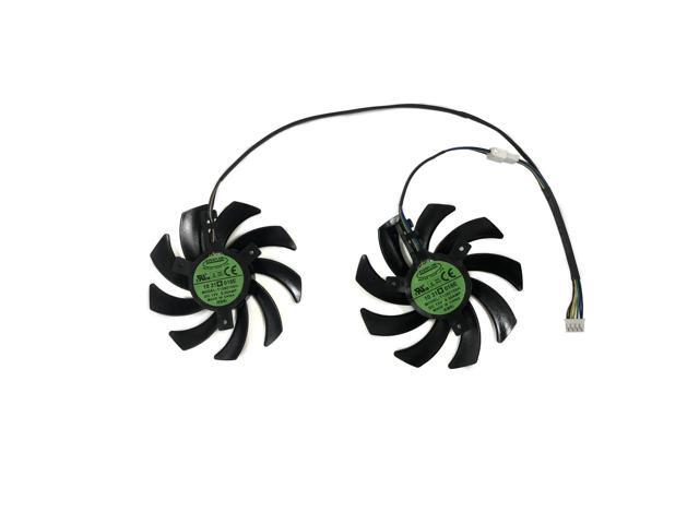 2-piece/set GPU cooler, suitable for 51RISC RX 5600 XT 6G D6 and PowerColor RX5700 RX6700XT 12G graphics cards, T129215SH