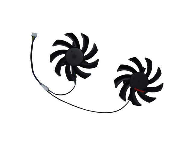 Graphics card fan, GPU VGA cooler, suitable for RTX 3060Ti 8GB, RX 6600 8GB, RX5600XT 6GB, graphics card cooling, 2 units/set, T129215SU
