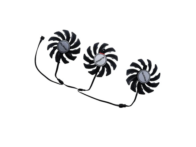 GA81S2U 3-piece GPU cooler set, suitable for RTX 2080Ti WINDFORCE, RX 5700, 5600, and 6700 XT graphics cards, can replace T128010SU.
