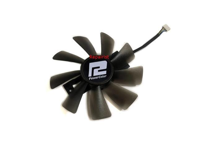 100mm diameter, 0.45A, 4-pin, GAA8S2U, RX480 GPU VGA fan, suitable for Powercolor AXRX 480 4GBD5-3DHDV2 graphics card, graphics card cooling, can.