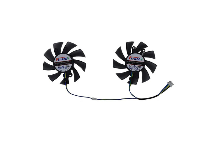 GPU VGA video fan cooler FD8015H12S, can replace FY08015M12LPA GA82S2H, 2 units/set, suitable for GAINWARD GTX 1060 P106-100 graphics cards.