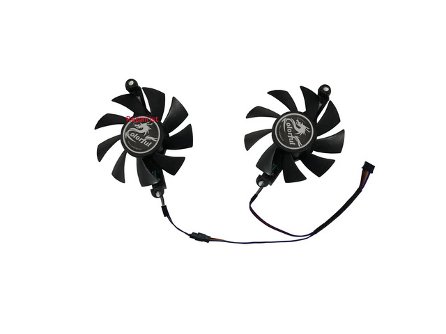 2 units/set, 75mm and 88mm mounting hole spacing, graphics card fan, for AFOX RX 6500 XT, for P106-100 6G, video VGA GPU cooling