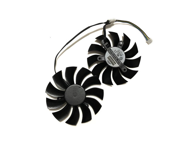 VGA graphics card cooler, graphics card fan, 2 units/set, 4-pin PLA09215B12H, compatible with GTX 980Ti and GTX 950 ACX2.0.