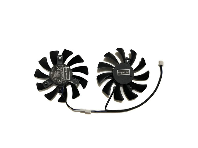 units/set, 75mm, 2-pin, GPU fan, HA8010H12F-Z, for GTX 750/750Ti, for CMP 30HX MINER XS, for RTX 3050 VENTUS 2X 6G