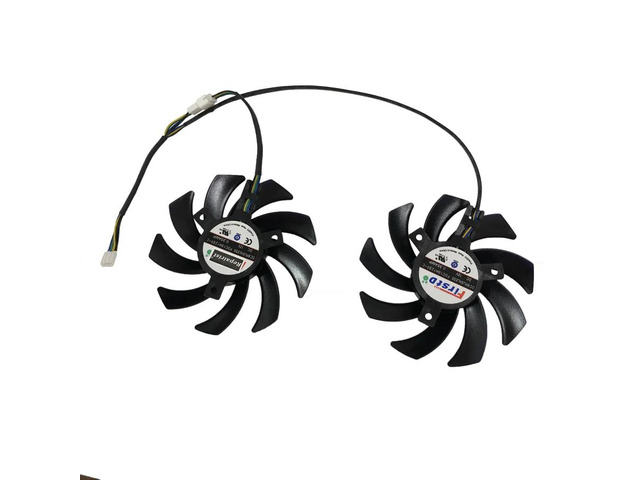 Two FDC10H12S9-C GPU cooling fans/sets, suitable for XFX R9 285 280 290 290X 280X RX 480 470.