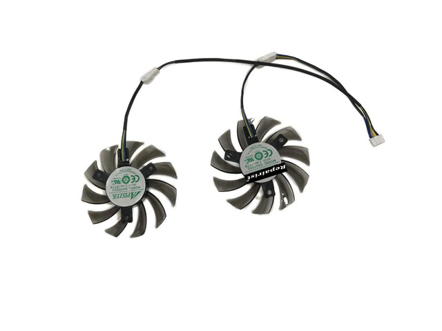 Graphics card cooling fan, VGA cooling fan, 2 units/set, DIY GA81S2U, suitable for GTX 660 GTX660-2GD5
