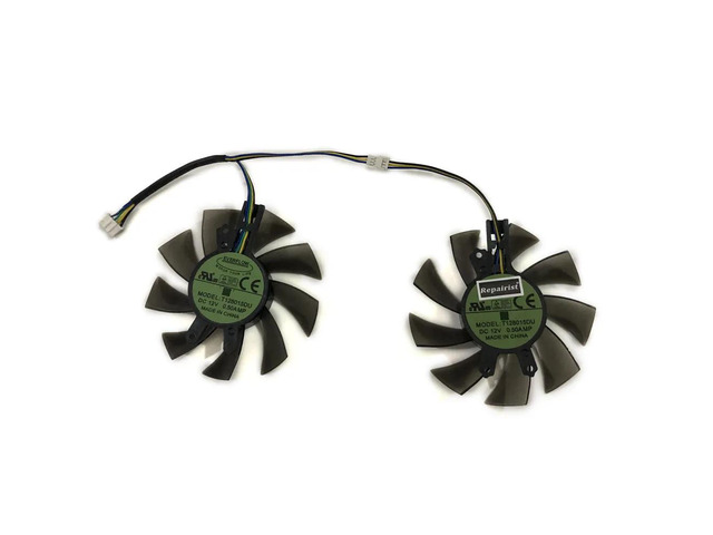 Graphics card fan, graphics card cooler, 2 units/set, T128015DU, suitable for P106 100 P106-100 6GB