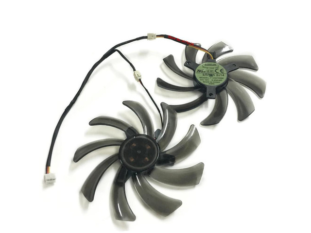 VGA graphics card fan cooler, suitable for XFX R9 270A-CEF5 HD7850 2GB graphics card, 2 units/set T129215SM