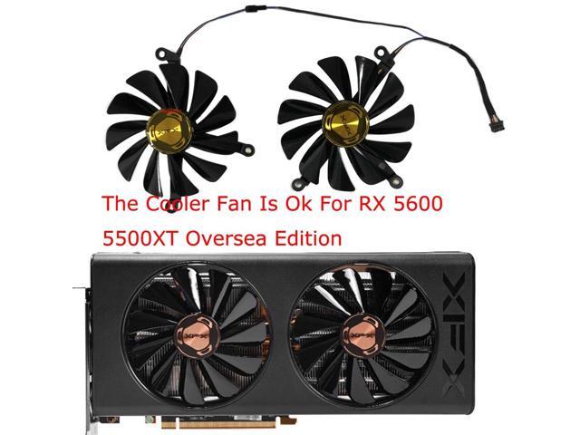 VGA GPU fan cooler for XFX RX 5600XT 6GB and RX 5500 XT 8G 4GB, 2 units/set, 95mm CF1010U12S