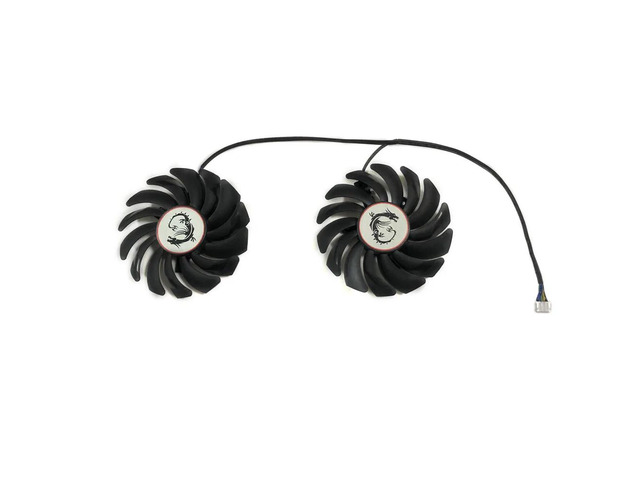 2 units/set, 85mm, PLD09210S12HH, VGA GPU cooler, graphics card fan, for GTX 1050 Ti X RX6600 ARMOR, replaceable with PLD09210B12HH